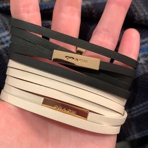 Coach leather “wrap” bracelets. Gentle use.